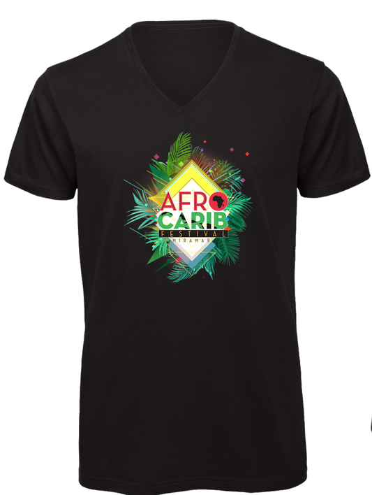 2023 Afro Carib Festival Ladies V-Neck T-shirt